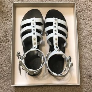 Marc Fisher White Sandals